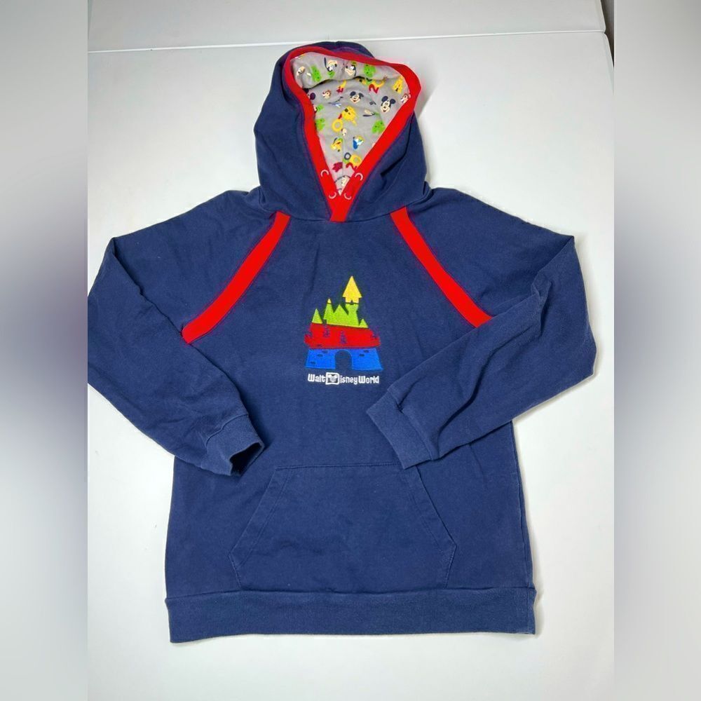 Disney World Pluto Pullover Hoodie Embroidered Mickey Mouse Parks Kids Size 12L